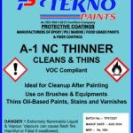 Label for tekno thinner