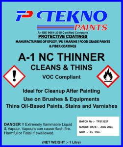 Label for tekno thinner